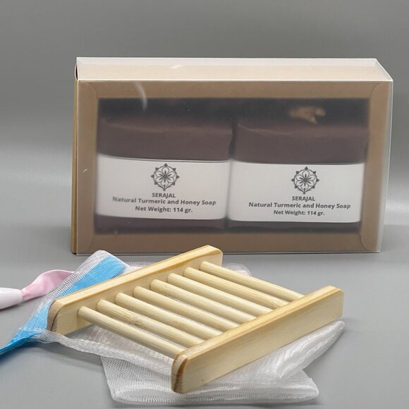 SERAJAL 100% NATURAL PRODUCT FOR YOUR SKIN CARE. NATURAL TURMERIC AND HONEY SOAP - Picture 8 of 8